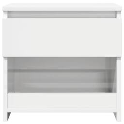 Berkfield Home Elegant Bedside Cabinet High Gloss White 40x30x39 cm Engineered Wood - Size: 40 x 30 x 39 cm - thumbnail 5