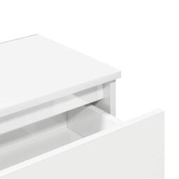 Berkfield Home Elegant Bedside Cabinet High Gloss White 40x30x39 cm Engineered Wood - Size: 40 x 30 x 39 cm - thumbnail 9