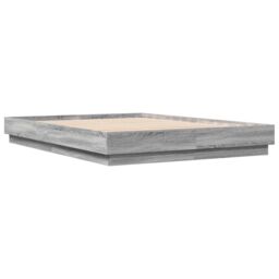 Berkfield Home Bed Frame without Mattress Grey Sonoma 150x200 cm King Size - thumbnail 6