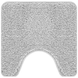 Berkfield Home Bath Mat U-Shaped Grey 50x50 cm Polypropylen Non-Slip - Size: Medium - thumbnail 1
