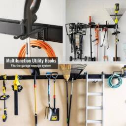 Kelvenix Heavy Duty Garage Tool Wall Mounted in Black - Size: 10000mm x 520mm - thumbnail 5