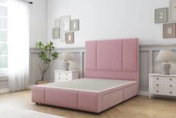 "Comfort Beds Arya Plush Divan Set 2 Drawers-54"" Headboard-Footboard in Pink - Size: King" - thumbnail 3
