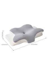Living and Home Contoured Slow Rebound Memory Foam Pillow in Grey - thumbnail 7