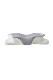 Living and Home Contoured Slow Rebound Memory Foam Pillow in Grey - thumbnail 4