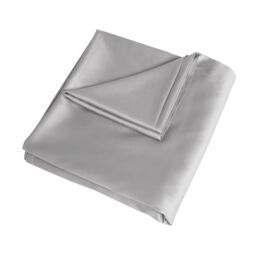 Smart Living Luxurious 300 Thread Count 100% Cotton Sateen Anti-Allergy Fitted Sheet in Silver - Size: Single Fitted - thumbnail 2