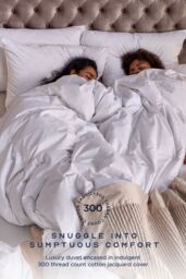 Snuggledown Retreat Hungarian Goose Down 10.5 All Year Round Tog Duvet in White - Size: Super King - thumbnail 2