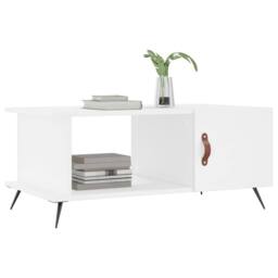 Berkfield Home Coffee Table White 90x50x40 cm Engineered Wood - Size: 90 x 50 x 40 cm - thumbnail 3