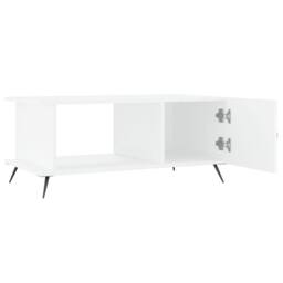 Berkfield Home Coffee Table White 90x50x40 cm Engineered Wood - Size: 90 x 50 x 40 cm - thumbnail 7