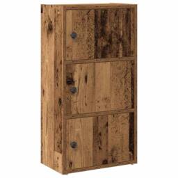 Berkfield Home Durable Bookcase Old Wood 40x24x77 cm Engineered Wood in Brown - Size: 40 x 24 x 77 cm - thumbnail 3