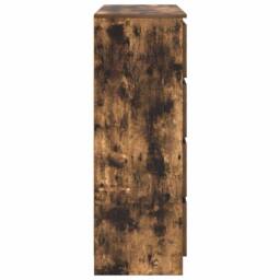 Berkfield Home Sideboard Smoked Oak 100x35x99 cm Engineered Wood in Brown - Size: 100 x 35 x 99 cm - thumbnail 7