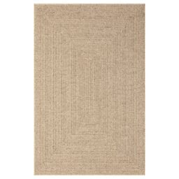 Berkfield Home Rug 200x290 cm Jute Look Indoor & Outdoor in Brown - Size: 100 cm diameter - thumbnail 4