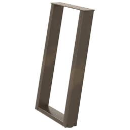 Berkfield Home Modern vidXL Dining Table Legs U-Shaped 2 pcs Natural Steel 90x(7 in Brown - thumbnail 4