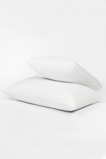 OHS Pair of 2 Soft Touch Support Medium Bounce Back Pillows in White - image 1