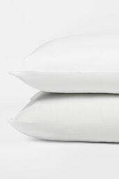 OHS Pair of 2 Soft Touch Support Medium Bounce Back Pillows in White - thumbnail 2