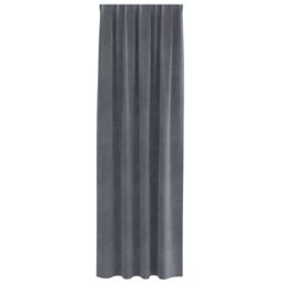 Berkfield Home Blackout Curtains with Top Tape 2 pcs Super Light Grey Velvet - thumbnail 3