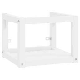 Berkfield Home Bathroom Washbasin Frame with Built-in Basin White Iron - thumbnail 3