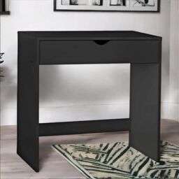 Rafaelo Mobilia 1 Drawer Make Up Dressing Table Bedroom Furniture in Black