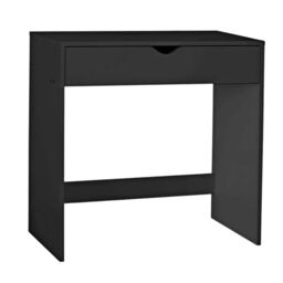 Rafaelo Mobilia 1 Drawer Make Up Dressing Table Bedroom Furniture in Black - thumbnail 4
