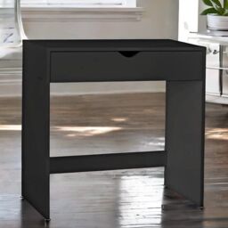 Rafaelo Mobilia 1 Drawer Make Up Dressing Table Bedroom Furniture in Black - thumbnail 2
