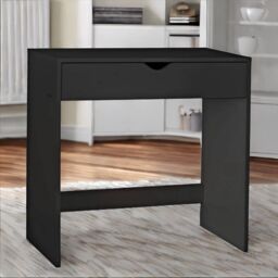 Rafaelo Mobilia 1 Drawer Make Up Dressing Table Bedroom Furniture in Black - thumbnail 3
