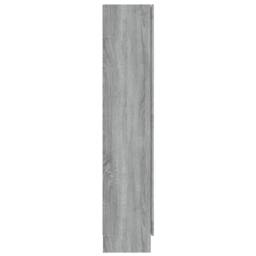 Berkfield Home Vitrine Cabinet Grey Sonoma 82.5x30.5x150 cm Engineered Wood - thumbnail 4