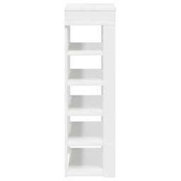 Berkfield Home Shoe Rack White 60x30x98 cm Engineered Wood - Size: 60 x 30 x 98 cm - thumbnail 5