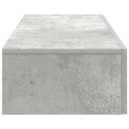 Berkfield Home Wall Shelf with Drawers Concrete Grey 60x26.5x15 cm Engineered Wood - thumbnail 5