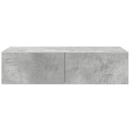 Berkfield Home Wall Shelf with Drawers Concrete Grey 60x26.5x15 cm Engineered Wood - thumbnail 4