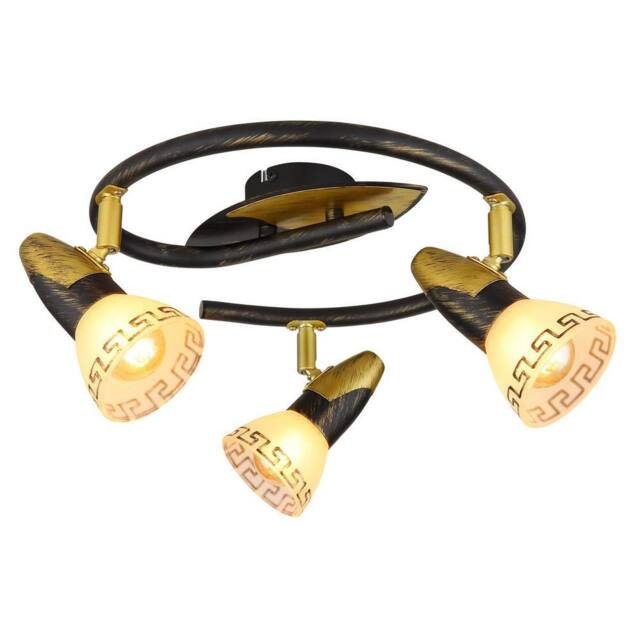 Netlighting Novara Ceiling Spotlight Clusters Gold Colours Patinated 3x E14 - image 1