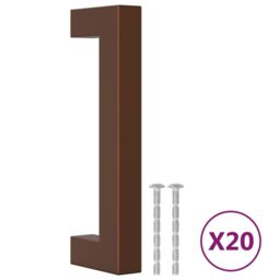 Berkfield Home Cabinet Handles 20 pcs Bronze 96 mm Stainless Steel in Brown - thumbnail 2