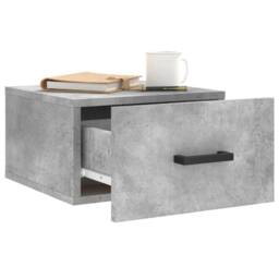 Berkfield Home Wall-mounted Bedside Cabinets 2 pcs Concrete Grey 35x35x20 cm - Size: 35 x 35 x 20 cm - thumbnail 4
