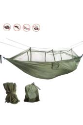 KDMD Double Camping Hammock With Integrated Mosquito Net 200kg in Olive - thumbnail 3