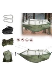KDMD Double Camping Hammock With Integrated Mosquito Net 200kg in Olive - thumbnail 9