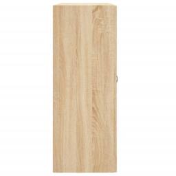 Berkfield Home Wall Mounted Cabinets 2 pcs Sonoma Oak Engineered Wood in Light Oak - thumbnail 7