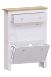 Home Discount Vida Designs Arlington Compact Hallway Shoe Storage Cabinet Unit in White - thumbnail 7