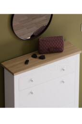 Home Discount Vida Designs Arlington Compact Hallway Shoe Storage Cabinet Unit in White - thumbnail 6