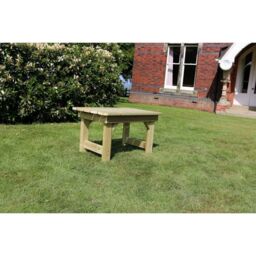 Churnet Valley Garden Furniture Ltd Coffee Table, Traditional Garden Wooden Furniture - Partially Assembled in Brown - thumbnail 2