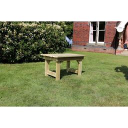 Churnet Valley Garden Furniture Ltd Coffee Table, Traditional Garden Wooden Furniture - Partially Assembled in Brown - thumbnail 3
