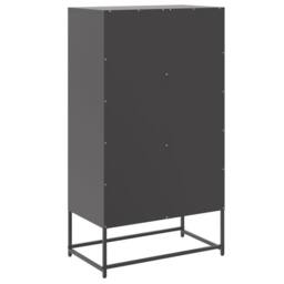 Berkfield Home Sideboard Black 68.5x38.5x123.5 cm Steel - thumbnail 8