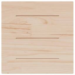 Berkfield Home Table Top 50x50x1.7 cm Square Solid Wood Pine in Light Oak - thumbnail 6