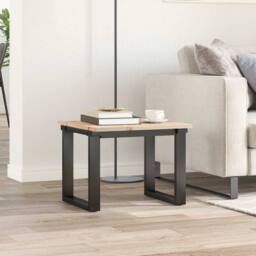 Berkfield Home Table Top 50x50x1.7 cm Square Solid Wood Pine in Light Oak - thumbnail 3