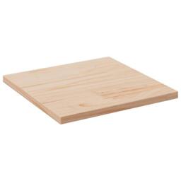 Berkfield Home Table Top 50x50x1.7 cm Square Solid Wood Pine in Light Oak - thumbnail 4