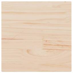 Berkfield Home Table Top 50x50x1.7 cm Square Solid Wood Pine in Light Oak - thumbnail 1