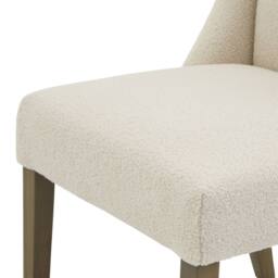 Wyld Haus Olargues Cream Boucle Upholstered Dining Chair Pared Back - thumbnail 7