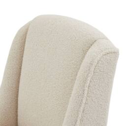 Wyld Haus Olargues Cream Boucle Upholstered Dining Chair Pared Back - thumbnail 5