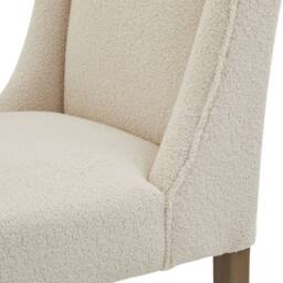 Wyld Haus Olargues Cream Boucle Upholstered Dining Chair Pared Back - thumbnail 6