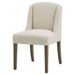 Wyld Haus Olargues Cream Boucle Upholstered Dining Chair Pared Back - thumbnail 3