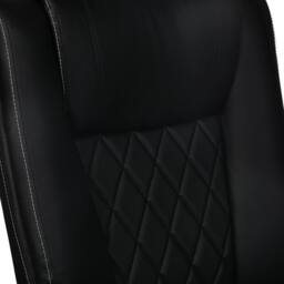 Levede Executive Office Chair PU Leather Recline Desk Chair Flip-Up Armrests in Black - thumbnail 6