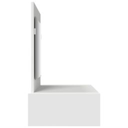 Berkfield Home Wall Hanging Dressing Table White 100x40x70 cm - Size: 100 x 40 x 70 cm - thumbnail 7