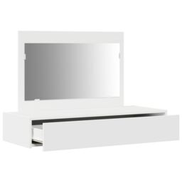 Berkfield Home Wall Hanging Dressing Table White 100x40x70 cm - Size: 100 x 40 x 70 cm - thumbnail 5
